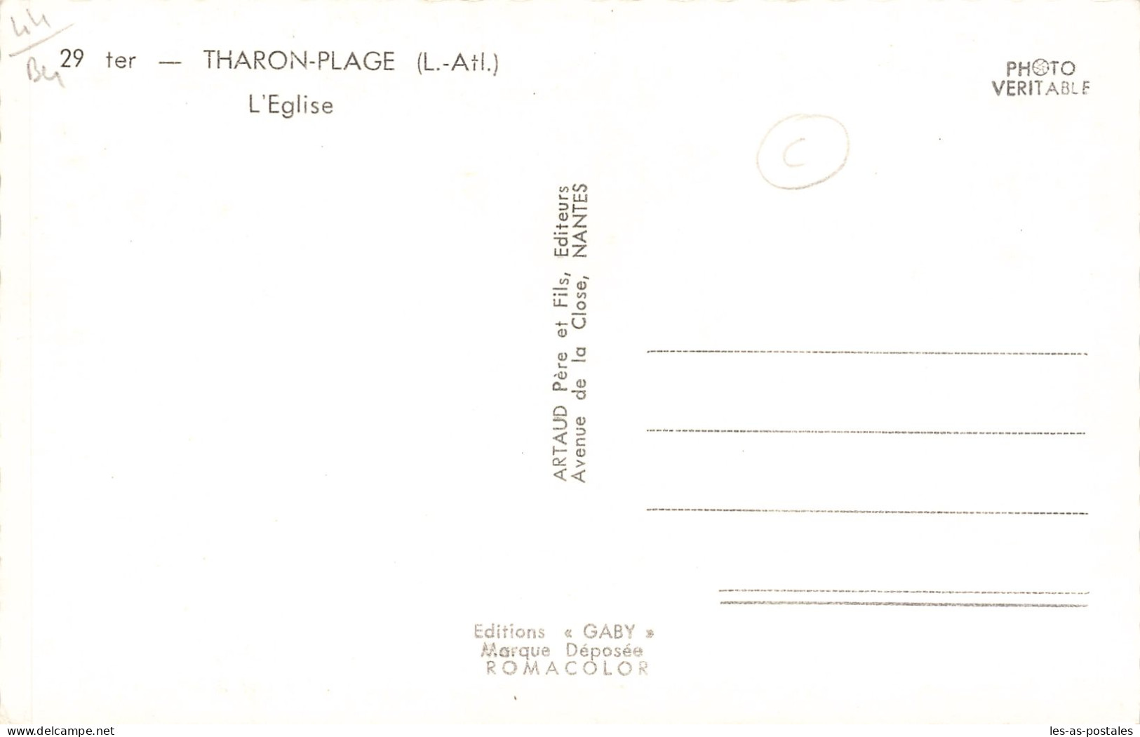 44 THARON PLAGE L EGLISE - Tharon-Plage
