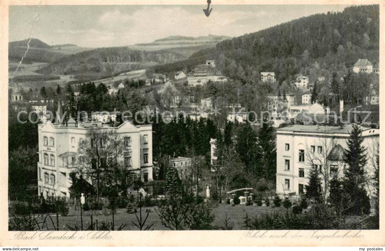 73818471 Bad Landeck Schlesien PL Panorama Mit Zeppelinhoehe  - Pologne