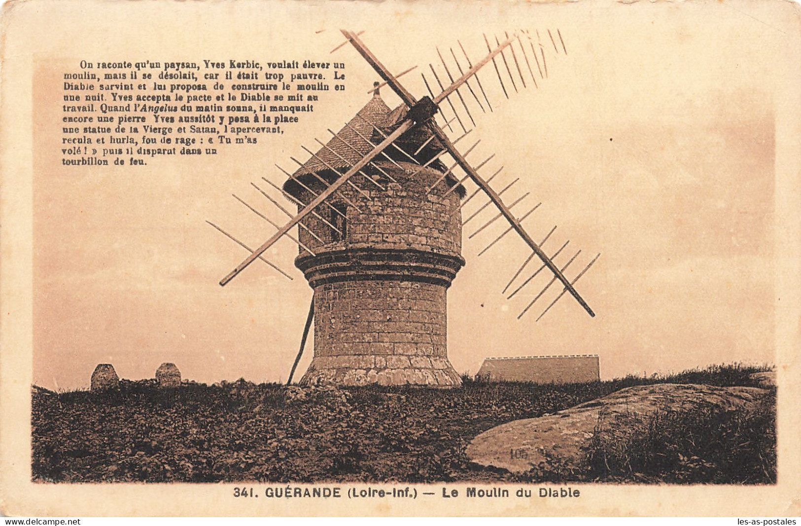 44 GUERANDE LE MOULIN DU DIABLE - Guérande