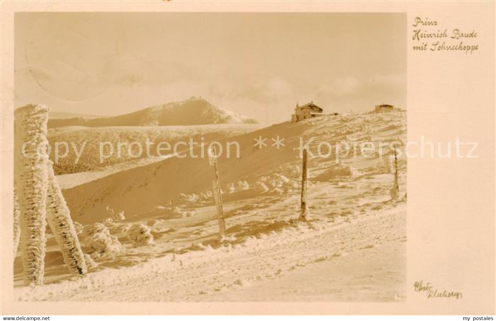 73818439 Riesengebirge_Krkonose_Karkonosze Prinz Heinrich Baude Mit Schneekoppe - Tchéquie