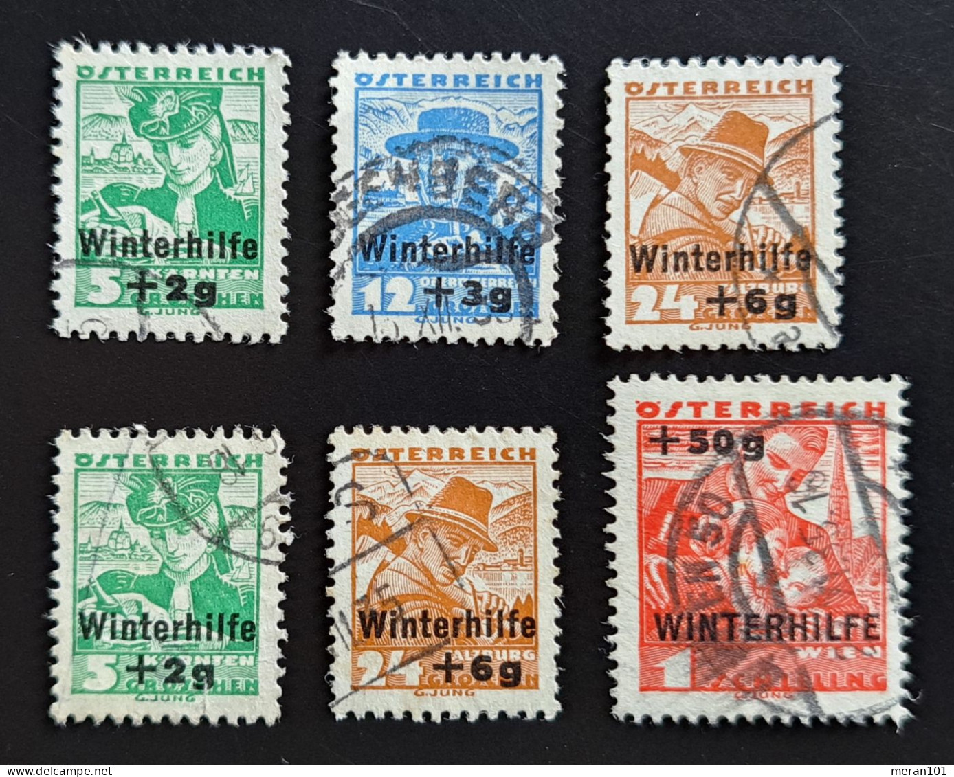 Österreich 1935, Mi 613-16 "Winterhilfe II" Gestempelt - Usados