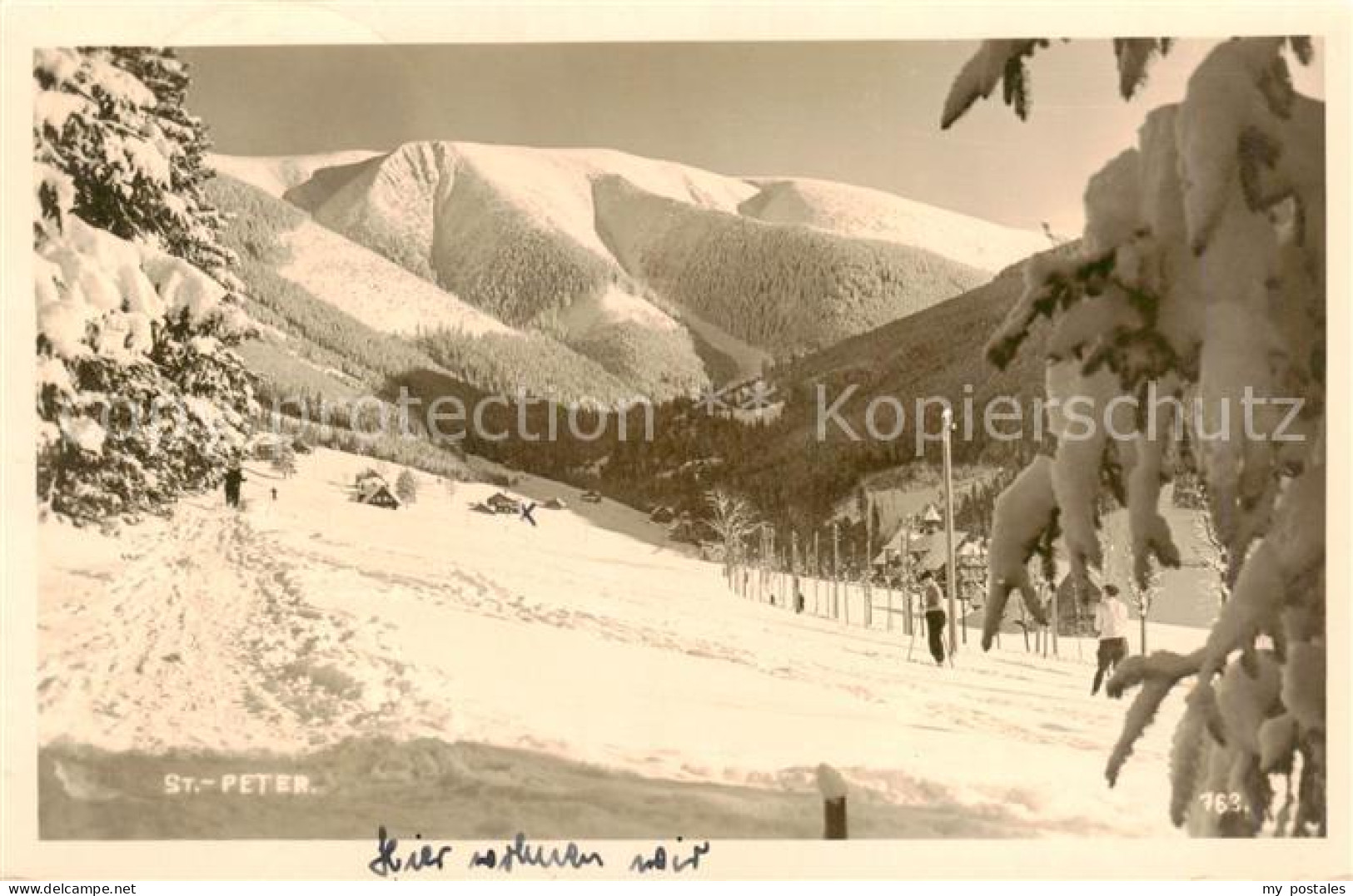 73818398 St Peter Riesengebirge Svaty Petr CZ Winterpanorama  - Czech Republic