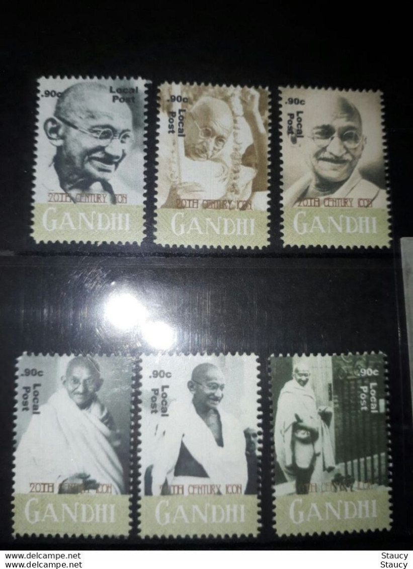 Australia Mahatma Gandhi Vignette 6 V Set MNH As Per Scan - Mahatma Gandhi