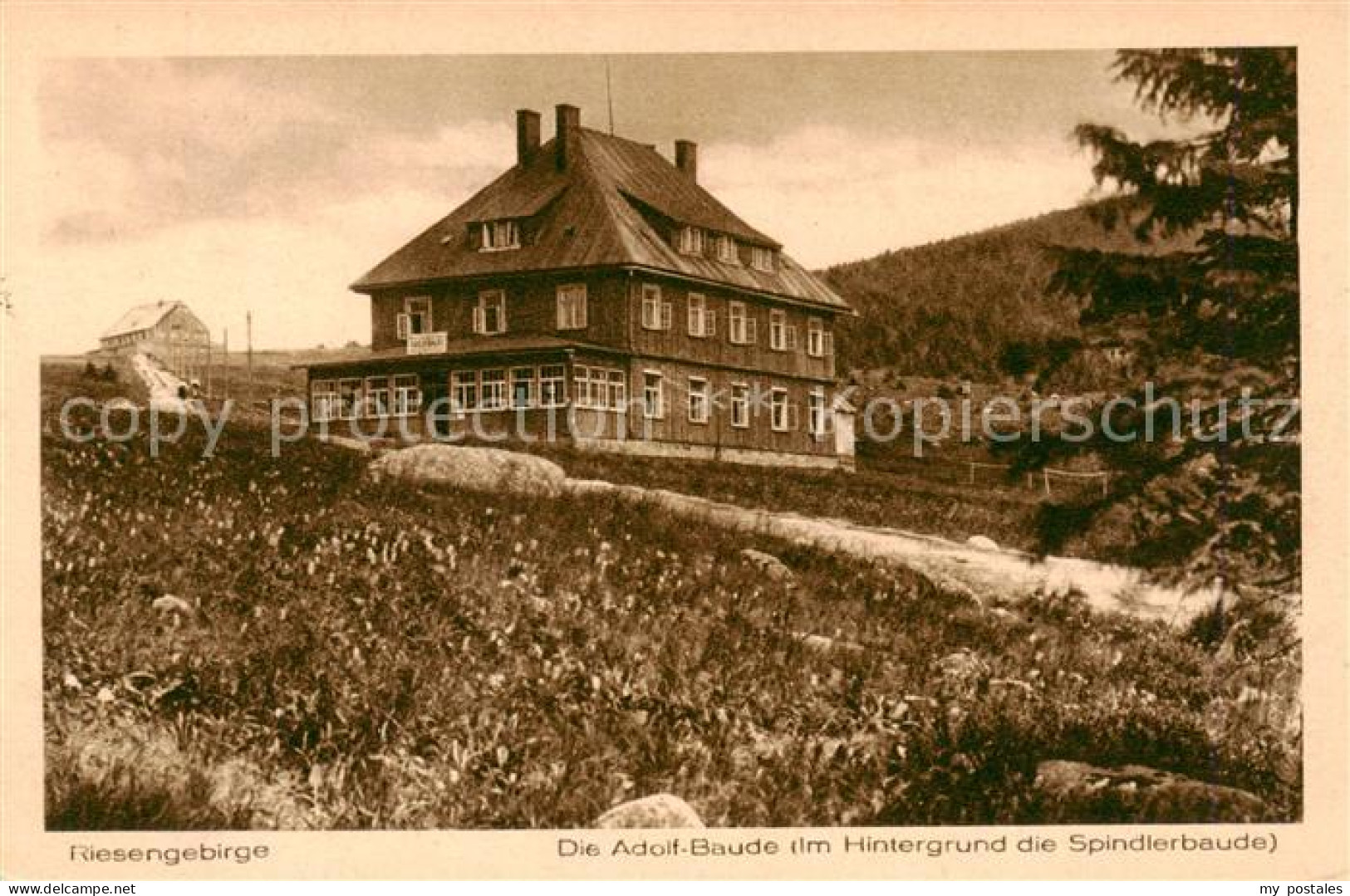 73818386 Riesengebirge_Krkonose_Karkonosze Adolf Baude Mit Spindlerbaude - Tschechische Republik