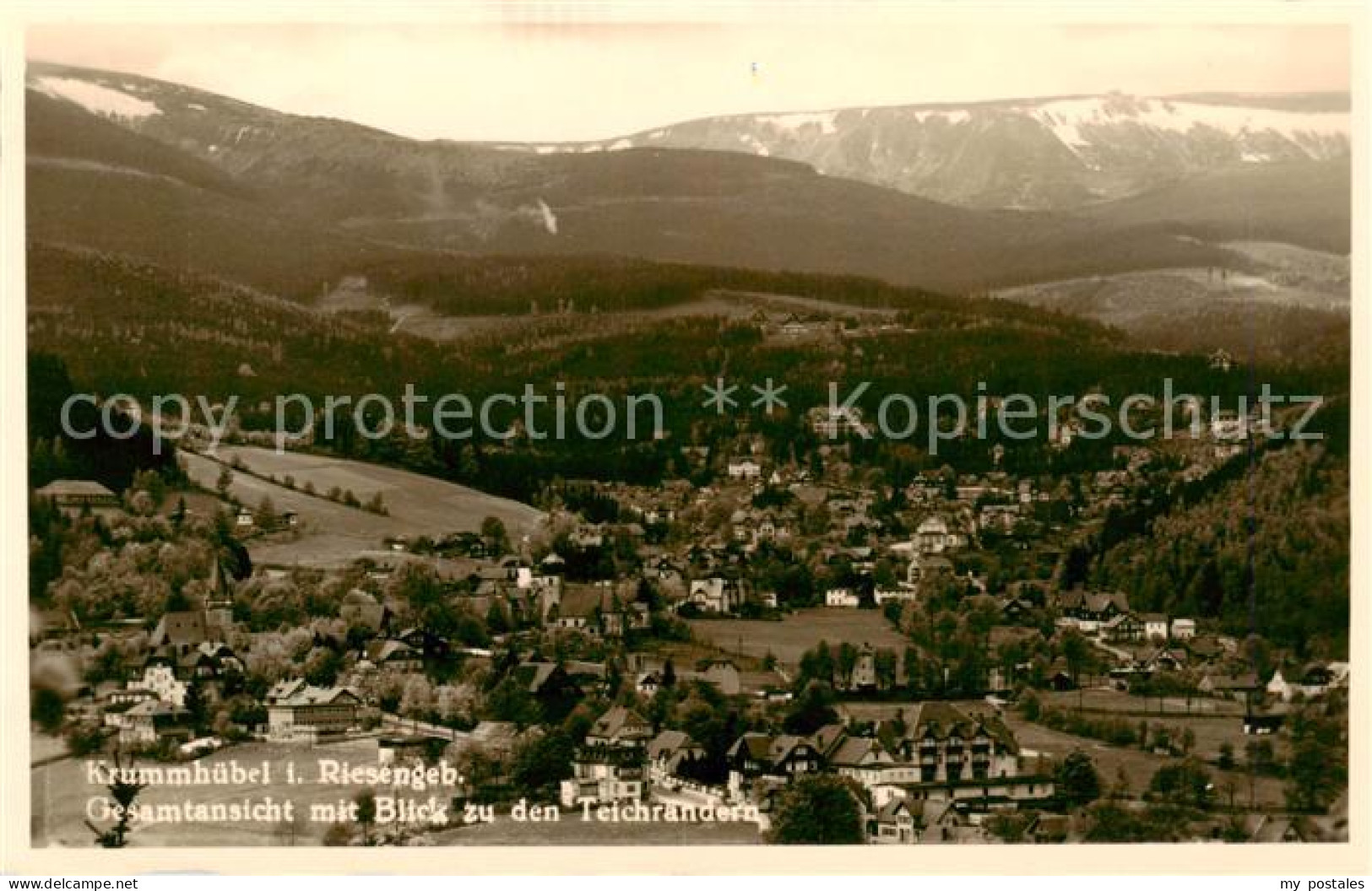 73818357 Krummhuebel Karpacz Riesengebirge PL Panorama Mit Blick Zu Den Teichrae - Pologne