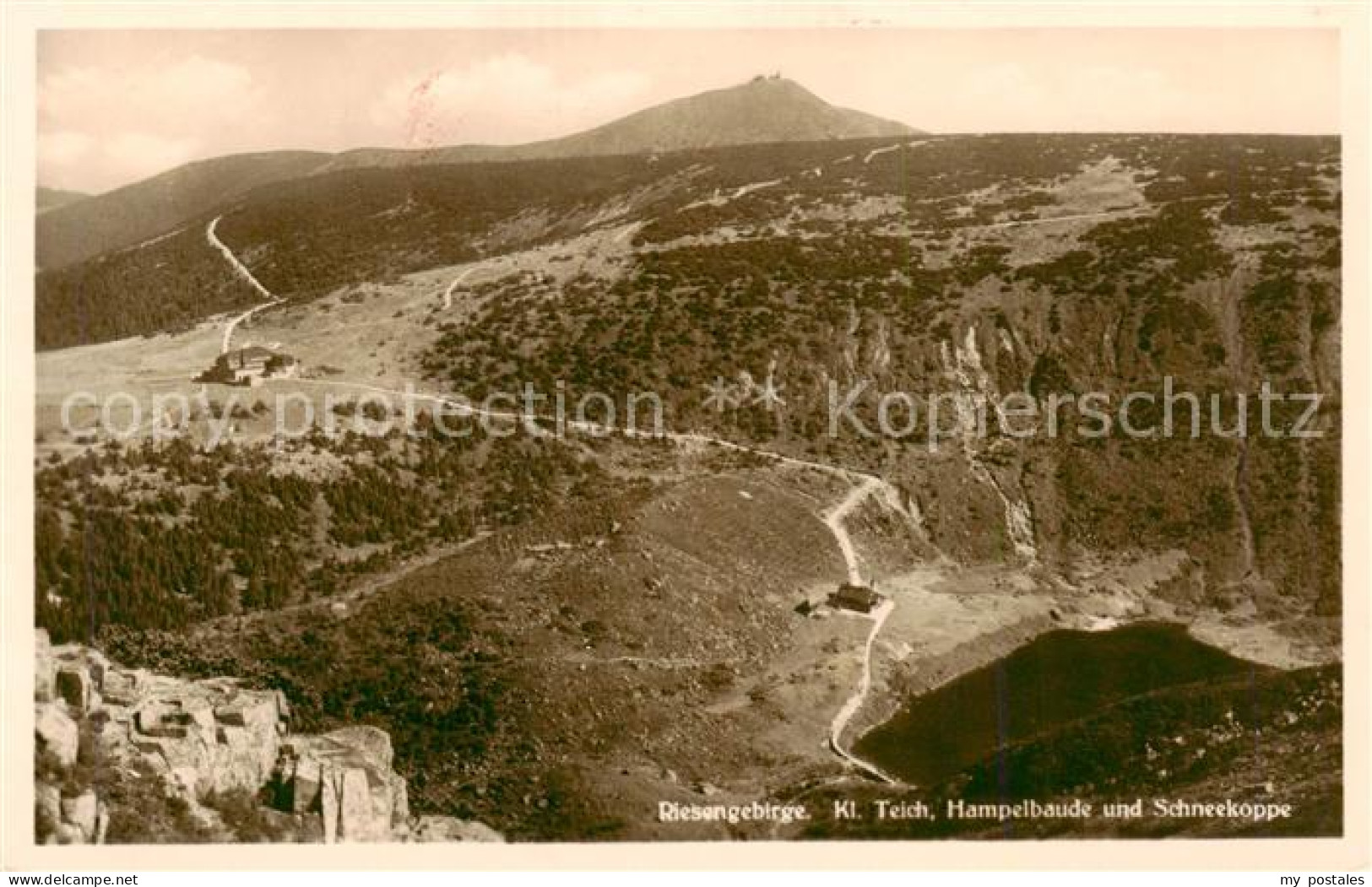 73818355 Riesengebirge_Krkonose_Karkonosze Kleiner Teich Hampelbaude Und Schneek - Czech Republic