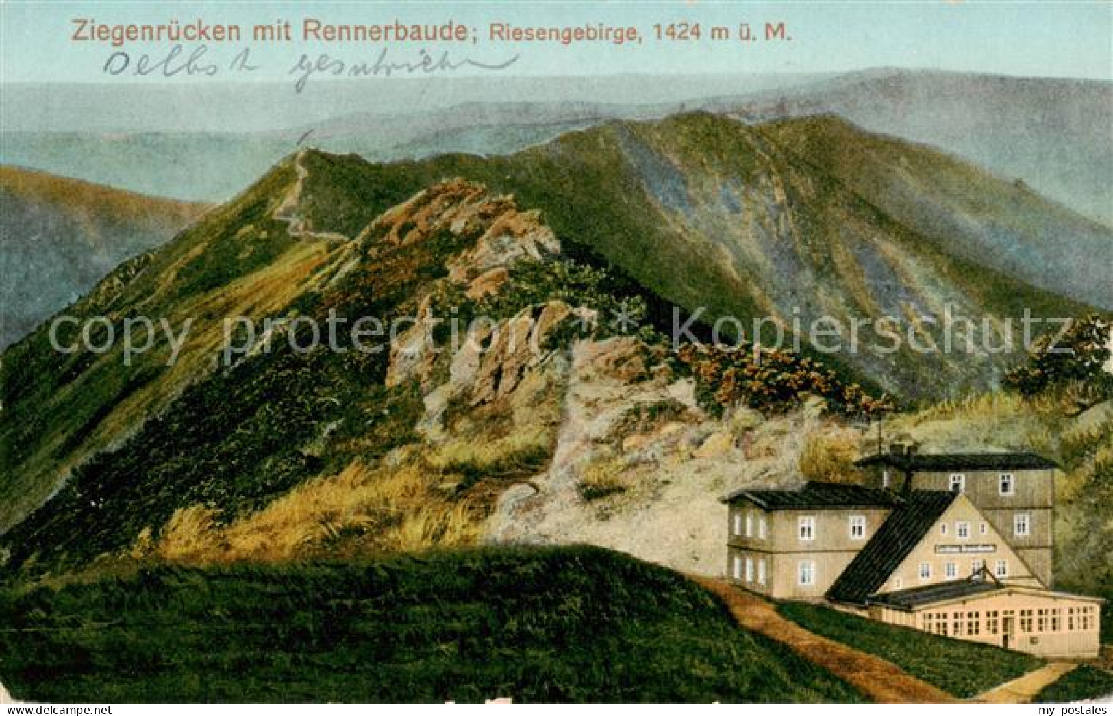 73818335 Riesengebirge_Krkonose_Karkonosze Ziegenruecken Mit Rennerbaude - Tschechische Republik