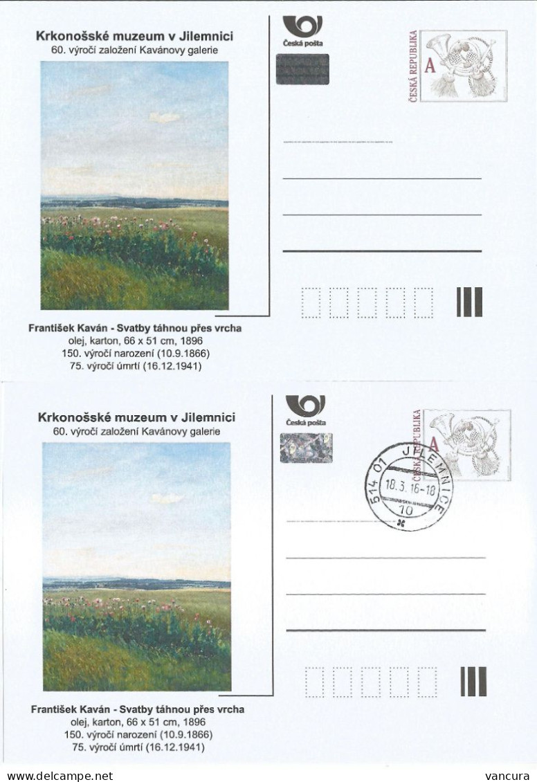 CDV C Czech Republic  Jilemnice Kavan Gallery 80 Years 2016 - Moderni