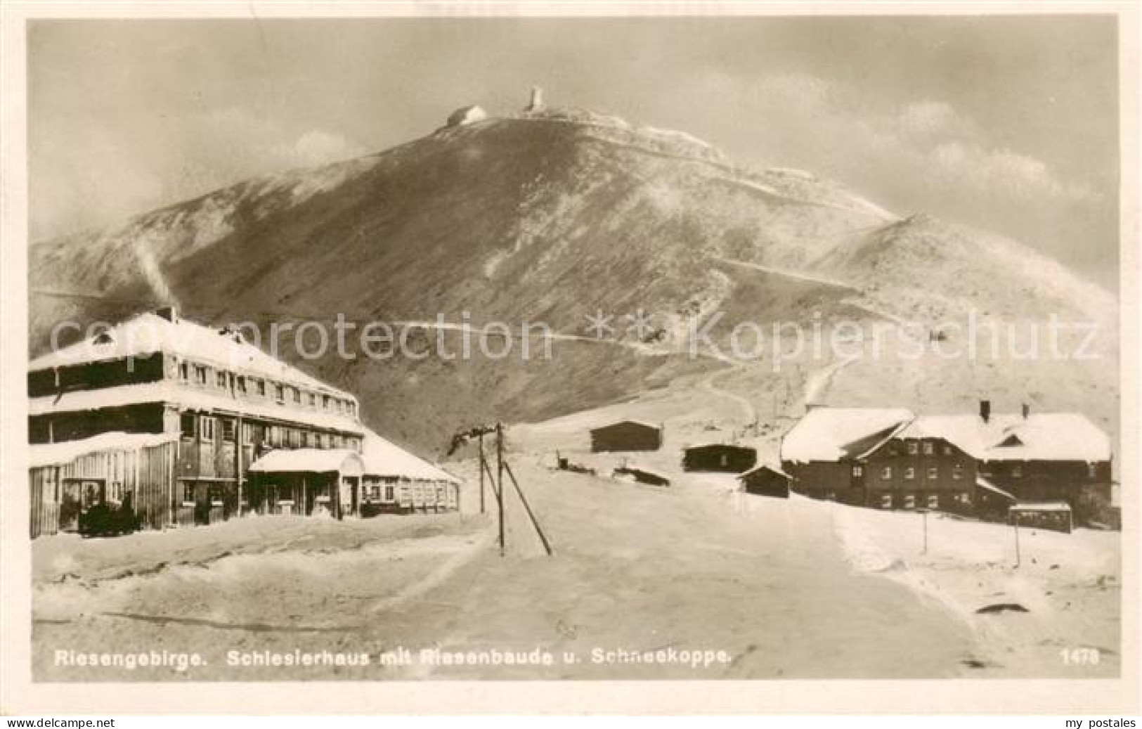 73818317 Riesengebirge_Krkonose_Karkonosze Schlesierhaus Mit Riesenbaude Und Sch - Czech Republic