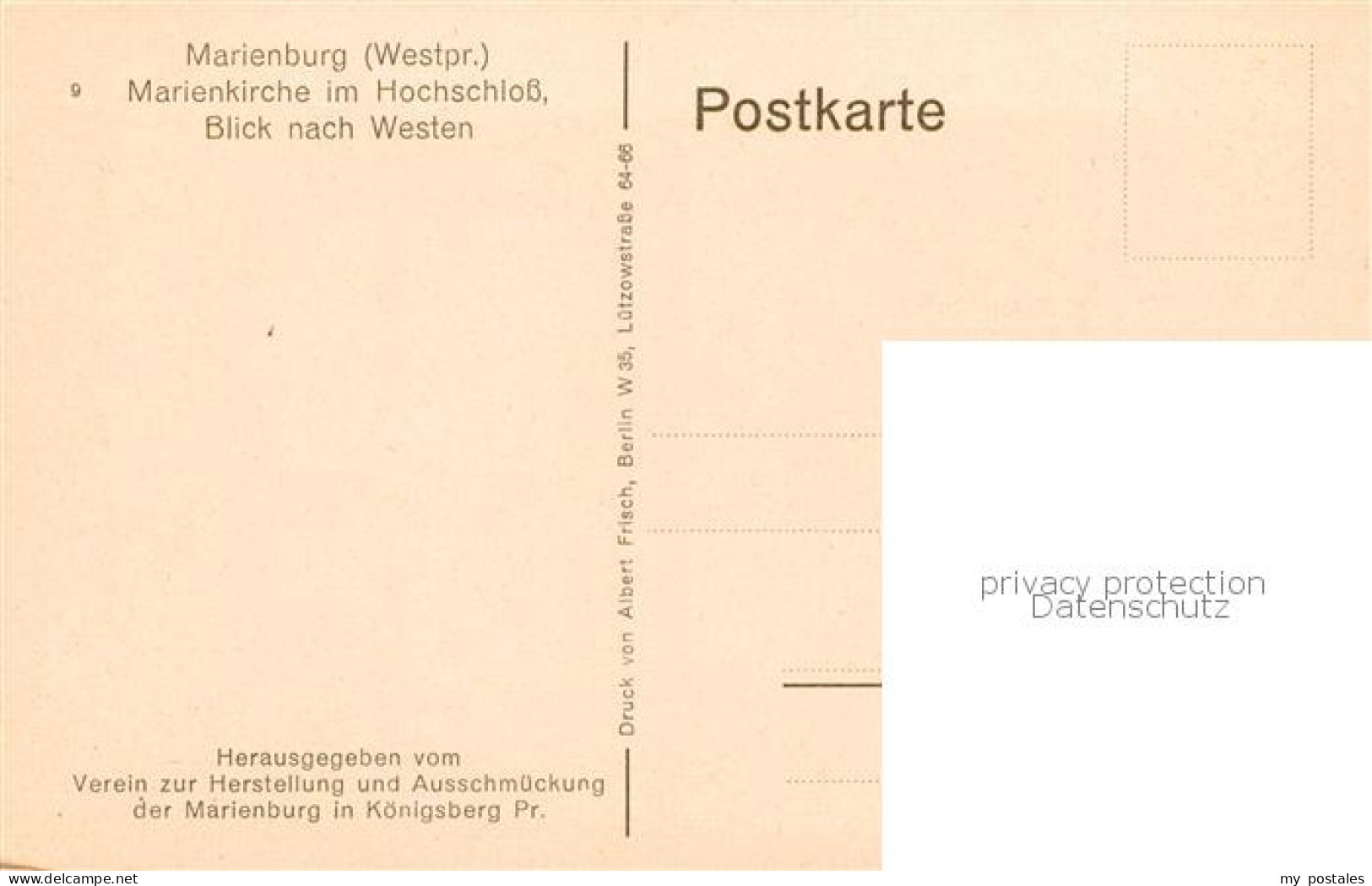 73818303 Marienburg  Westpreussen Malbork PL Marienkirche Im Hochschloss Inneres - Polen