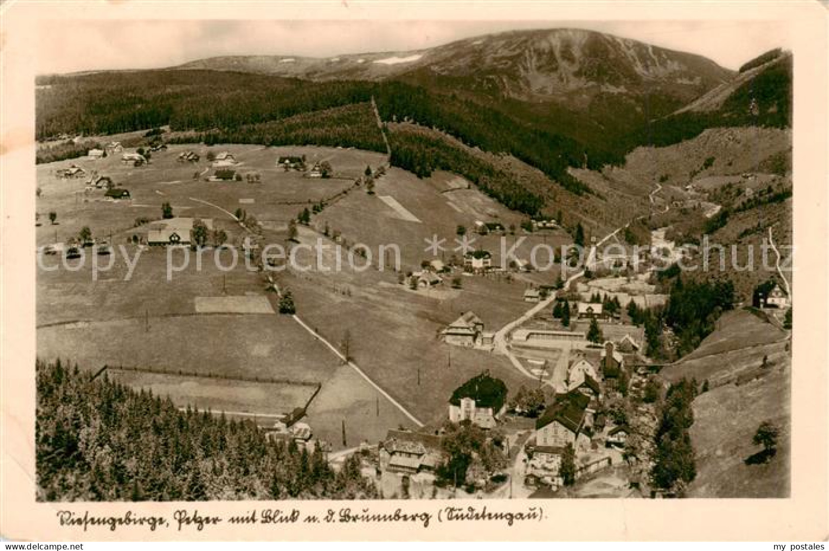 73818289 Petzer Riesengebirge CZ Mit Blick Zum Brunnberg  - Tchéquie