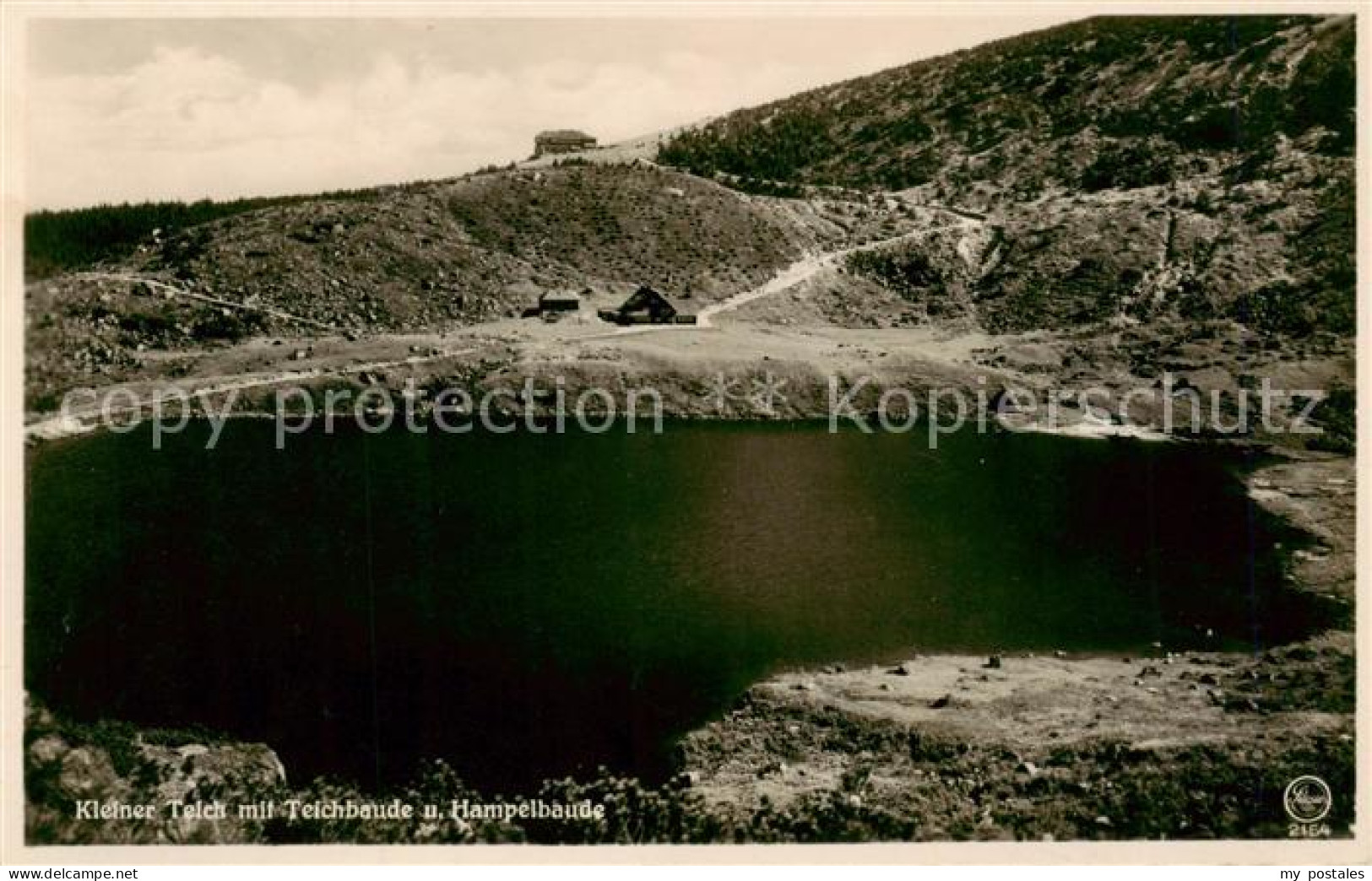 73818282 Riesengebirge_Krkonose_Karkonosze Kleiner Teich Mit Teichbaude Und Hamp - Czech Republic