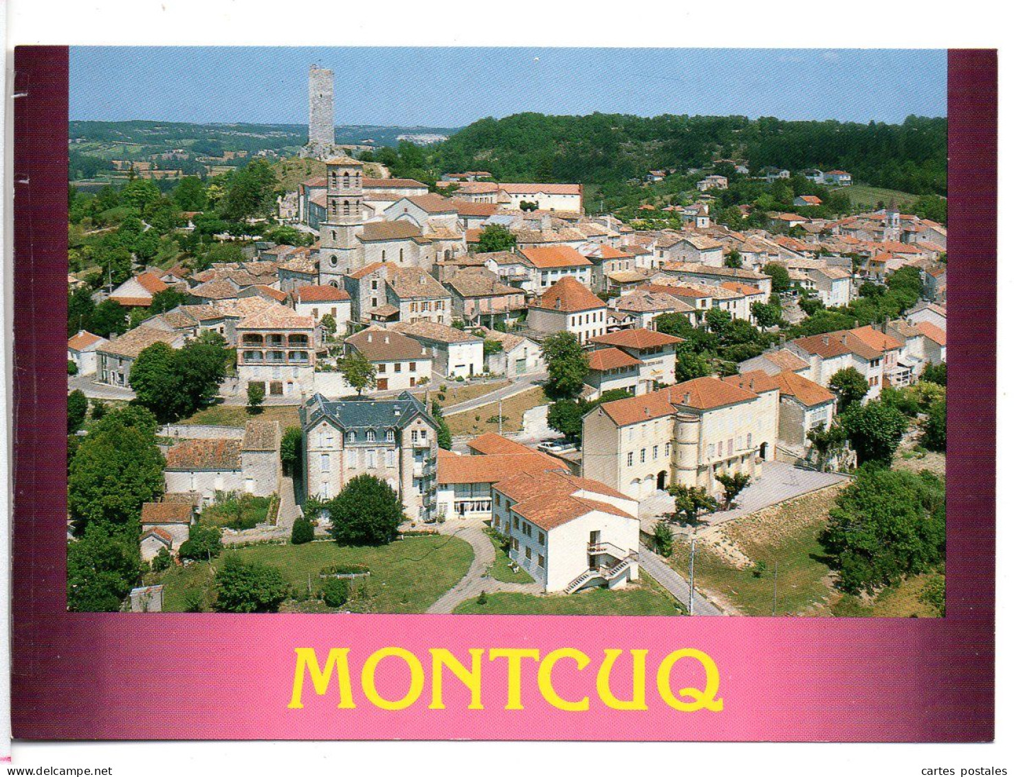MONTCUQ Vue Générale Aérienne - Montcuq