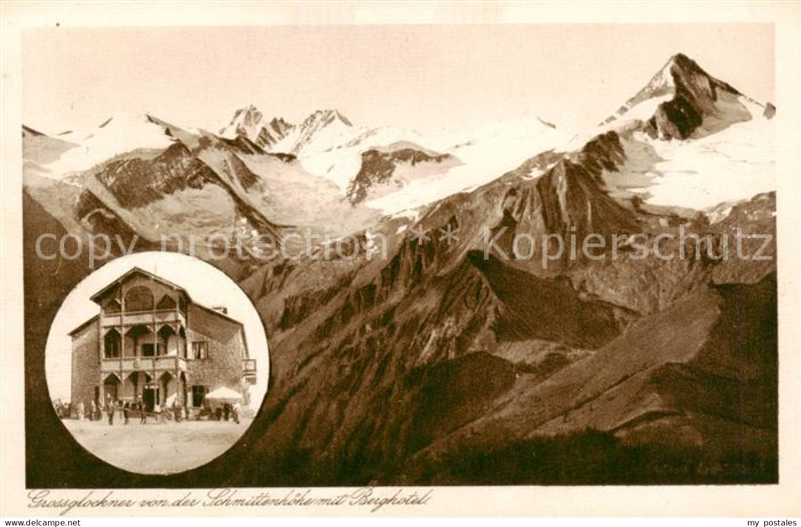 73818241 Schmittenhoehe Zell Am See AT Grossglockner Mit Berghotel  - Autres & Non Classés