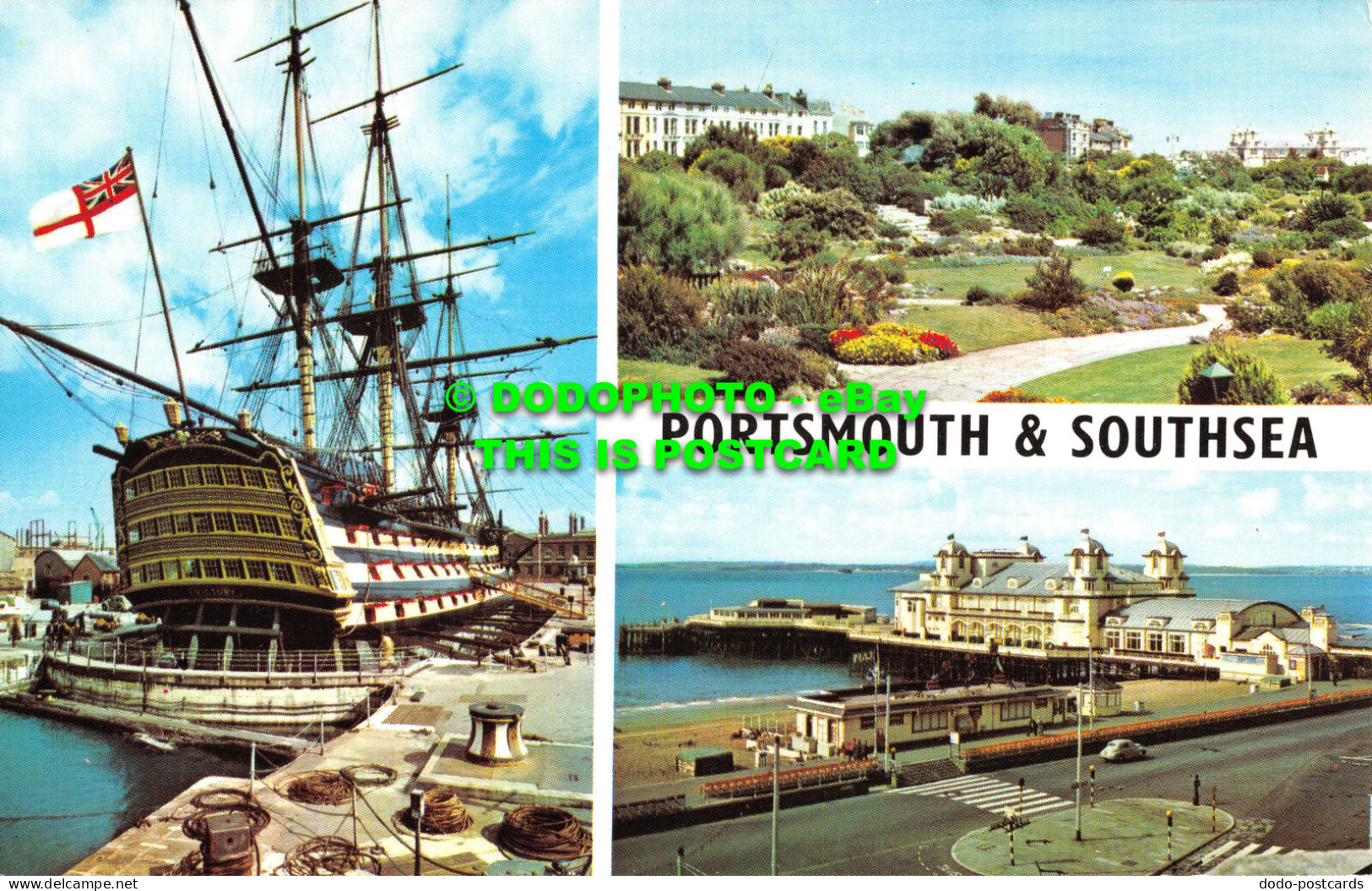 R525145 Portsmouth And Southsea. H. M. S. Victory. South Parade Pier. Rock Garde - Welt