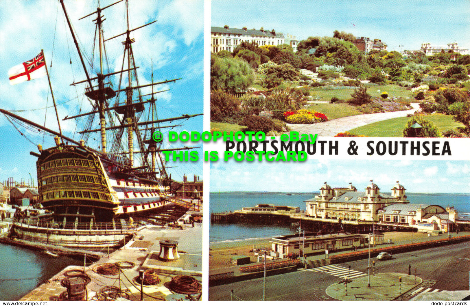 R525146 Portsmouth And Southsea. H. M. S. Victory. South Parade Pier. Rock Garde - Welt