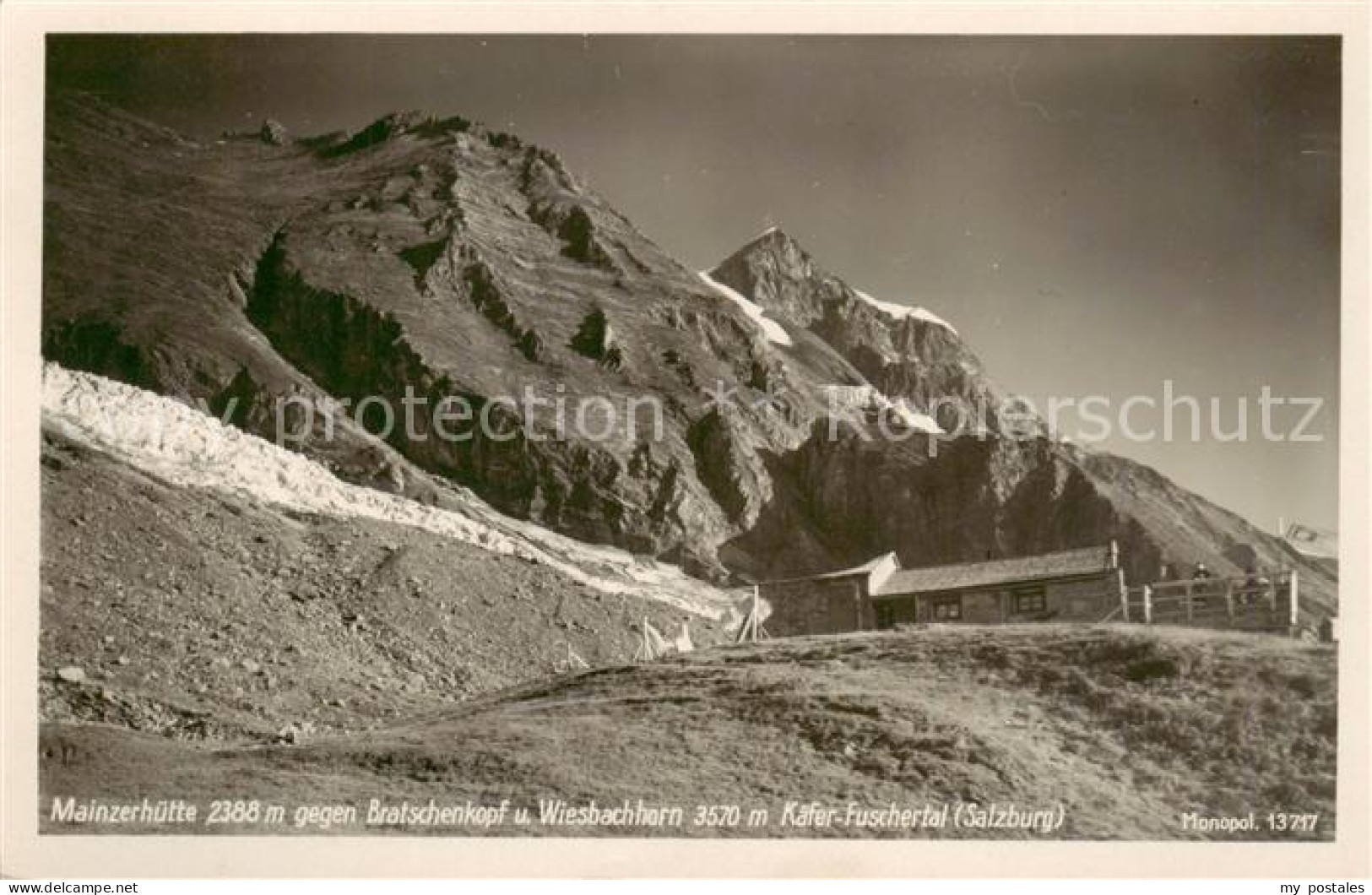 73818229 Mainzerhuette 2388m Bratschenkopf 3416m AT Im Kaefer Fuschertal  - Autres & Non Classés