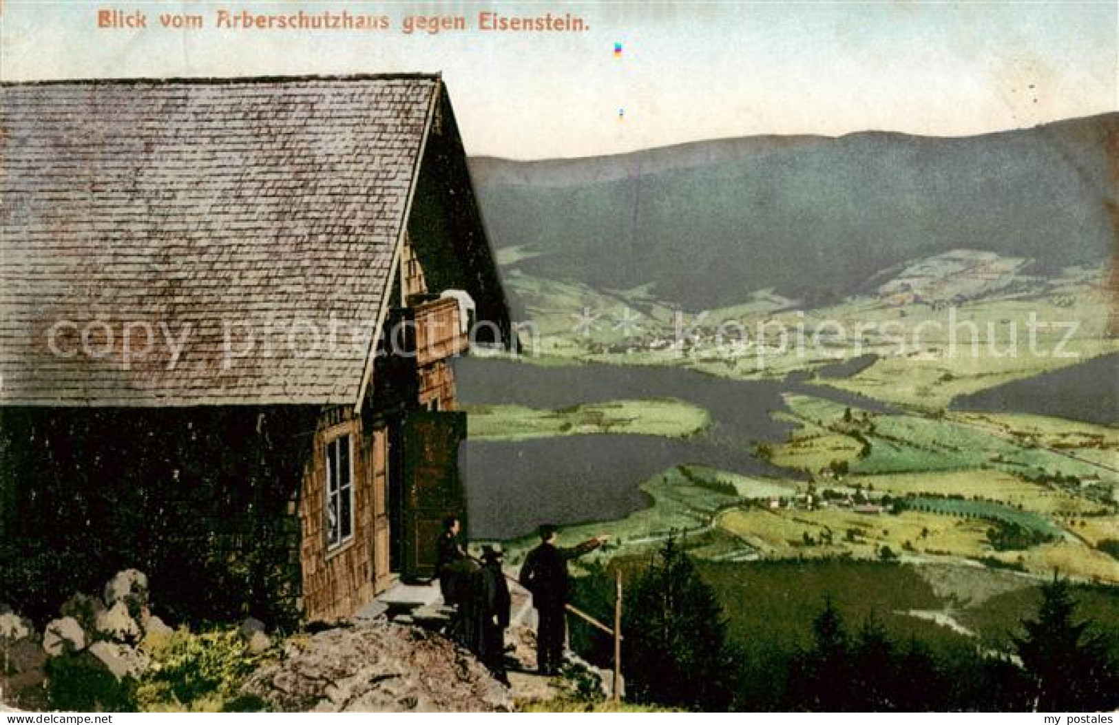 73818185 Eisenstein Zelezna Ruda CZ Blick Vom Arberschutzhaus  - Tchéquie