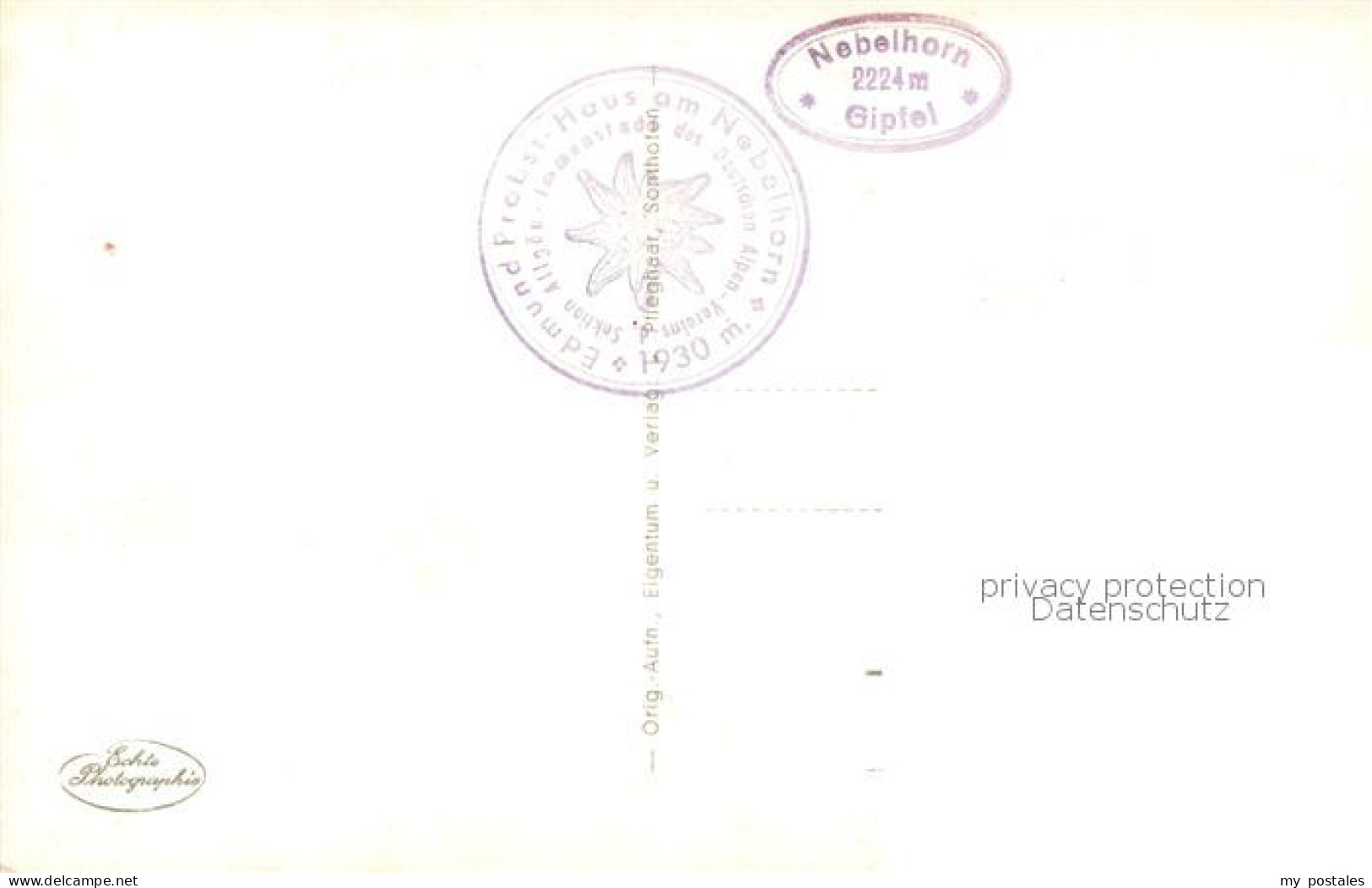 73818138 Edmund-Probst-Haus 1923m Nebelhorn Oberstdorf Am Nebelhorn  - Oberstdorf