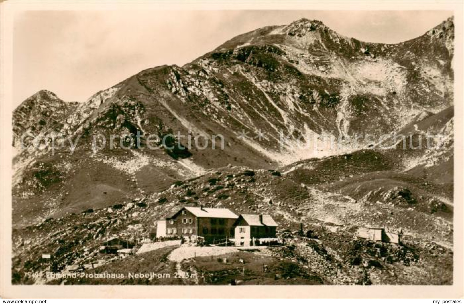 73818134 Edmund-Probst-Haus 1923m Nebelhorn Oberstdorf Mit Nebelhorn  - Oberstdorf