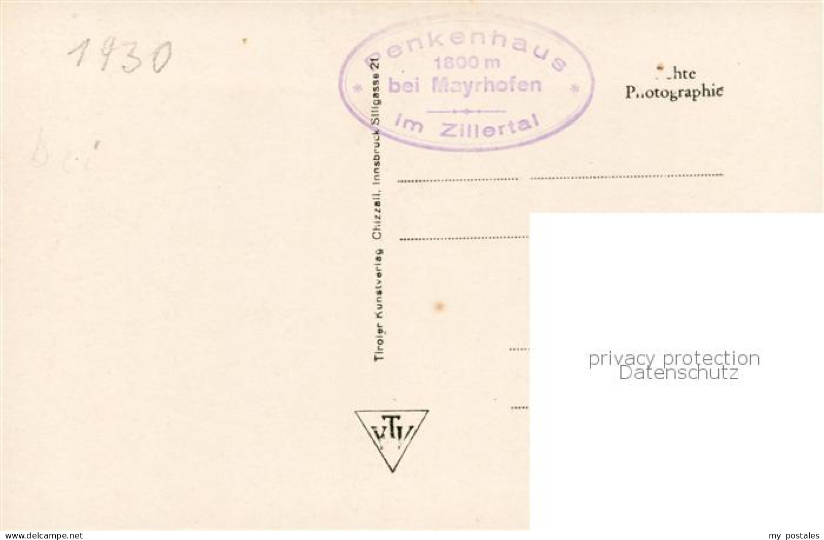 73818133 Mayrhofen Zillertal AT Penkenhaus Mit Ahornspitze Und Tristner  - Andere & Zonder Classificatie