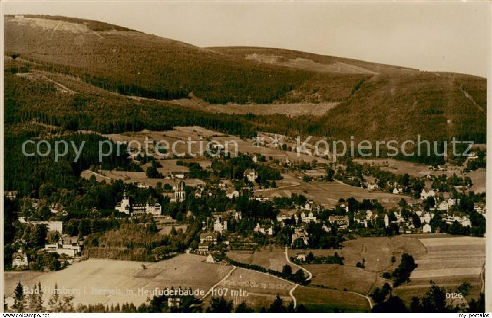 73818106 Bad Flinsberg Swieradow Zdroj PL Panorama Mit Heufuderbaude  - Polen