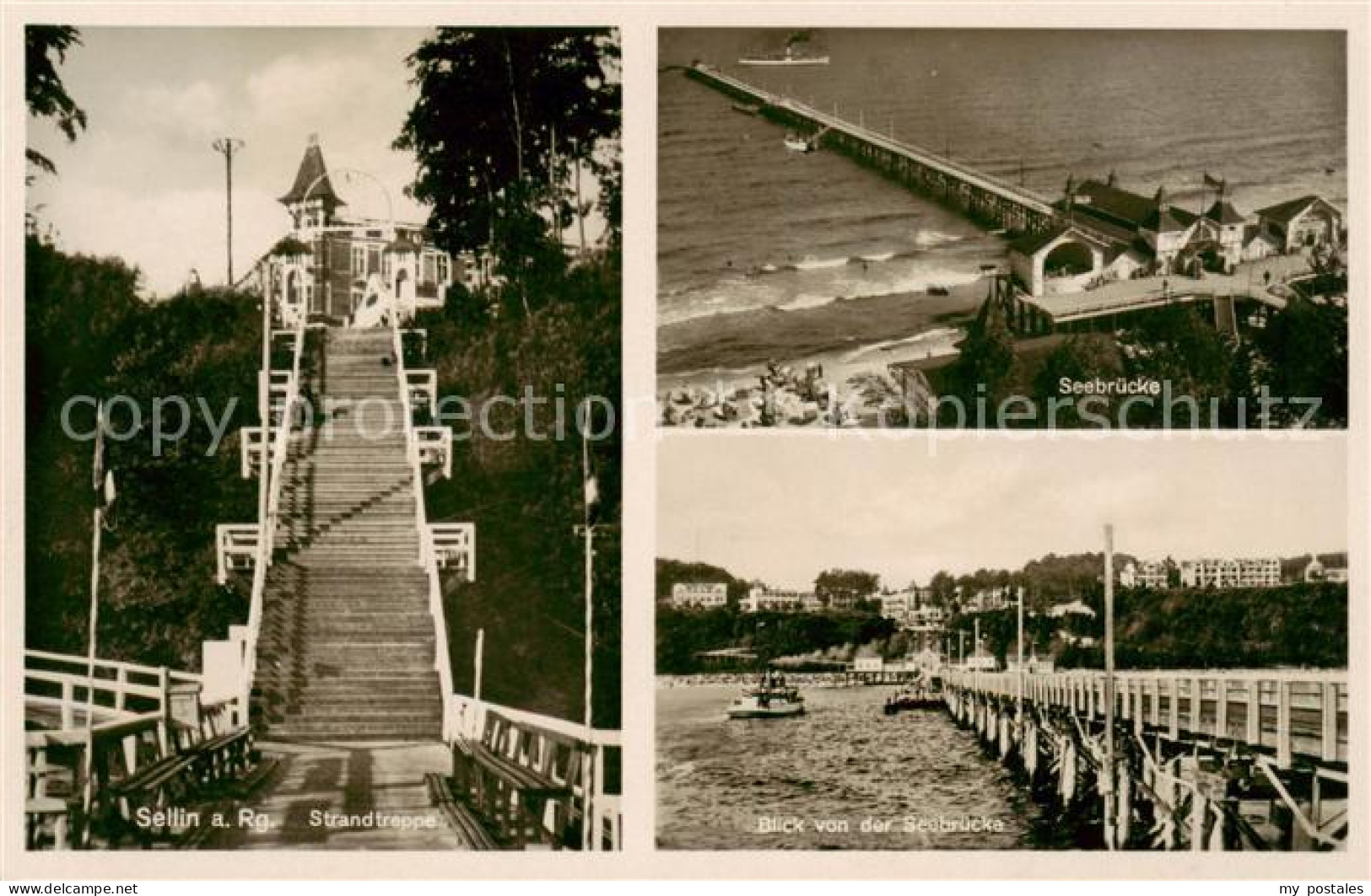 73818095 Sellin  Ruegen Strandtreppe Seebruecke  - Autres & Non Classés