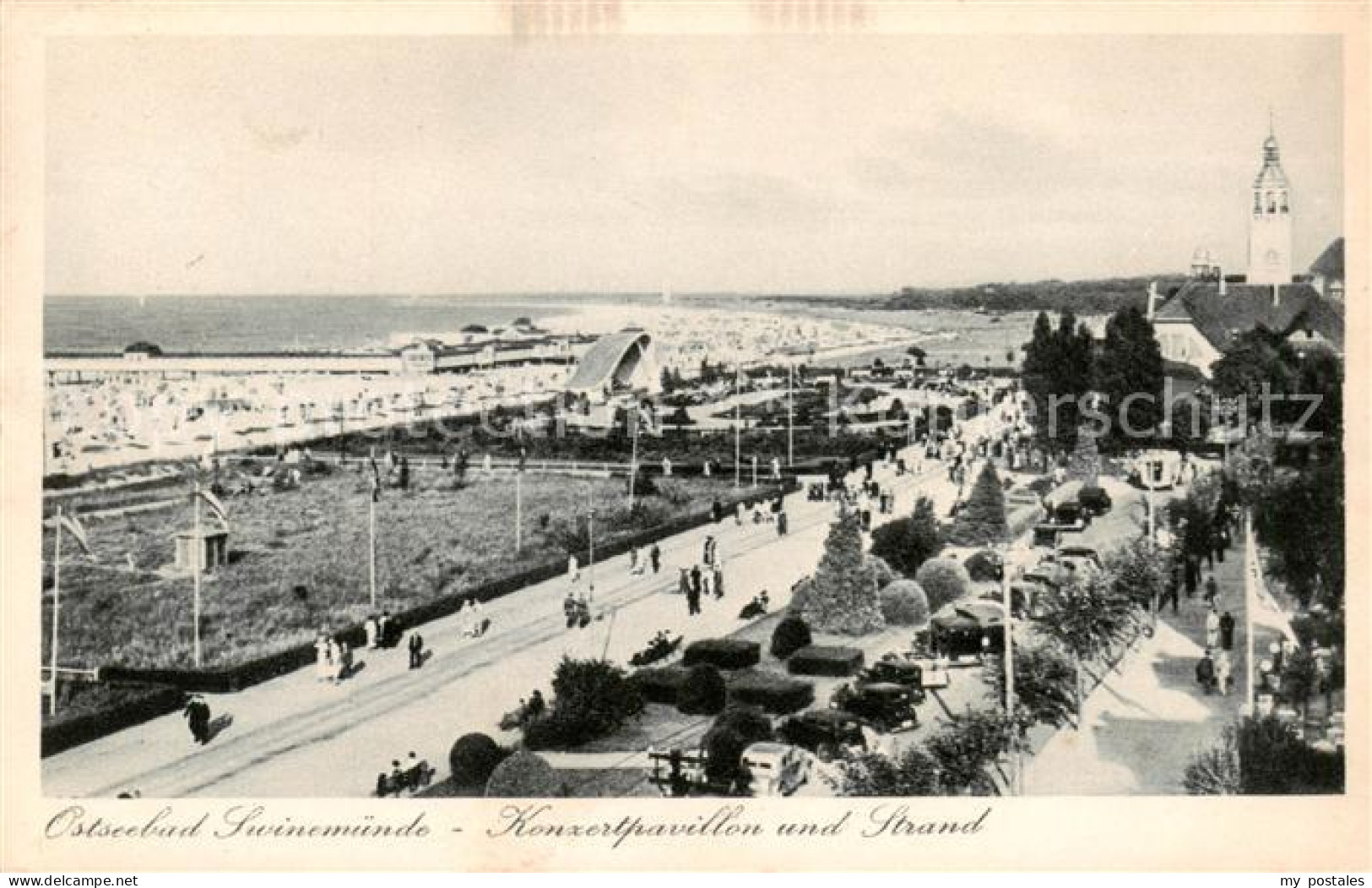 73818068 Swinemuende Swinoujscie Konzertpavillon Und Strand Swinemuende Swinoujs - Polen