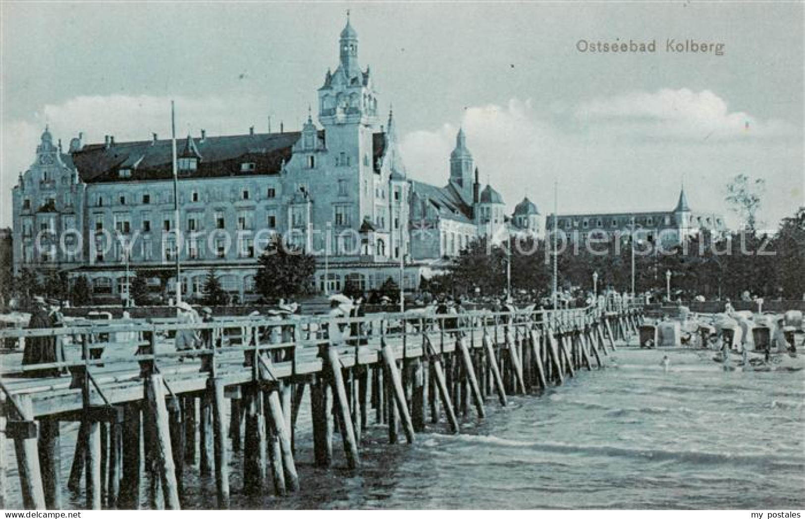 73818053 Kolberg  Ostseebad Kolobrzeg PL Seebruecke Hotel  - Pologne