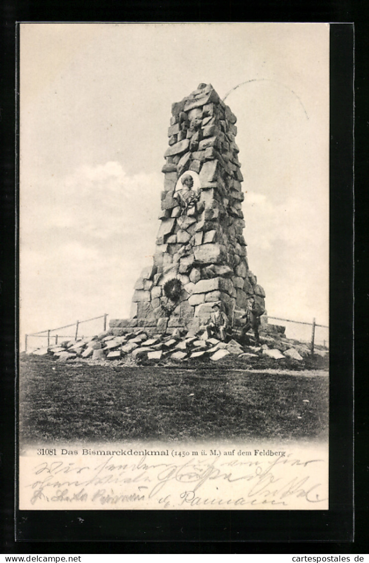 AK Feldberg, Das Bismarckdenkmal  - Feldberg