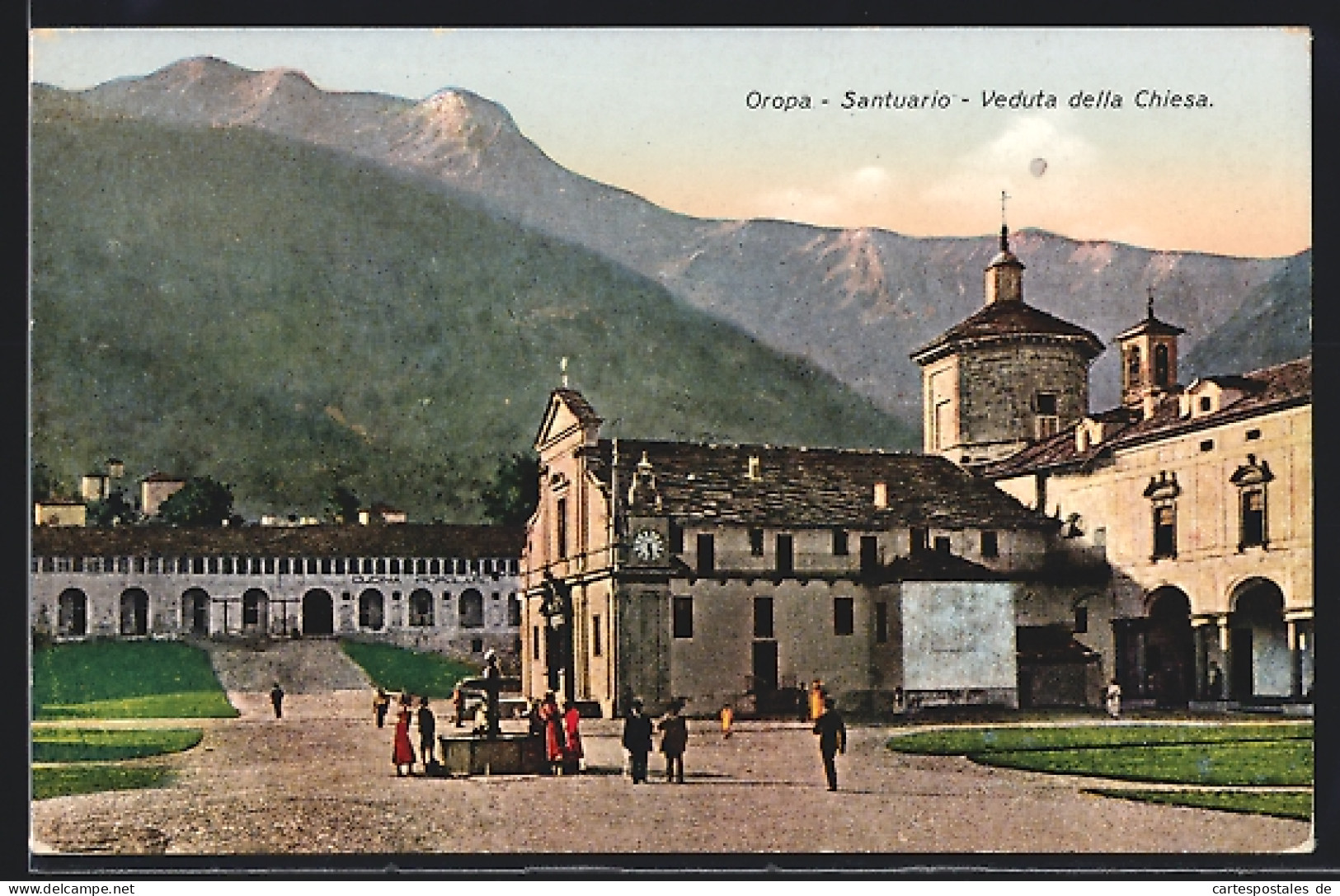 Cartolina Biella, Santuario Di Oropa, Veduta Della Chiesa  - Biella