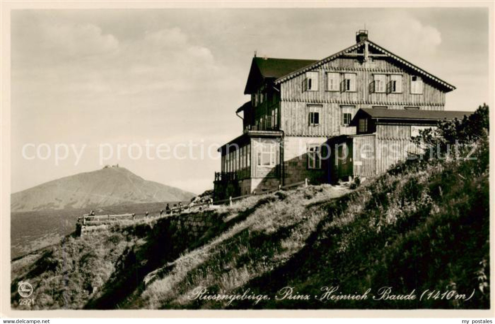 73817977 Riesengebirge_Krkonose_Karkonosze Prinz Heinrich Baude Mit Schneekoppe - Czech Republic