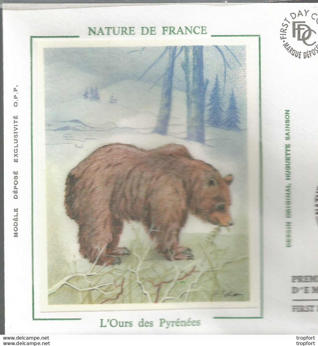 Cpa AL2 / First Day Cover Stamp / Enveloppe Timbrée Timbre Thème OURS Des Pyrénées // St LARY SOULAN - Verzamelingen