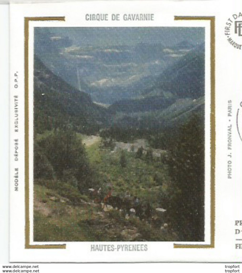 Cpa AL1 / First Day Cover Stamp / Enveloppe Timbrée Timbre Thème Cirque De GAVARNIE Hautes Pyrénées - Collections