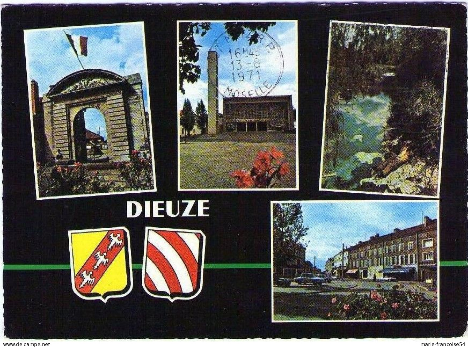 DIEUZE - Multivues (porte Saline, église, La Seille, Centre Ville) - Dieuze