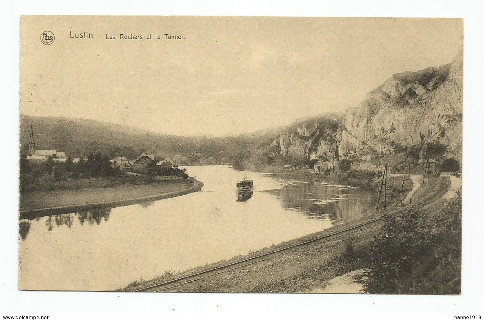 Lustin Sur Meuse Les Rochers Et Le Tunnel Profondeville Namur Htje - Profondeville