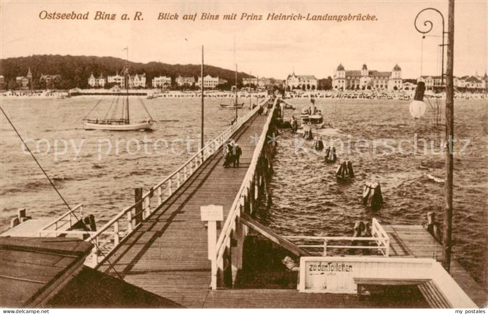 73817799 Binz Ruegen Blick Auf Binz Mit Prinz Heinrich Landungsbruecke Binz Rueg - Other & Unclassified