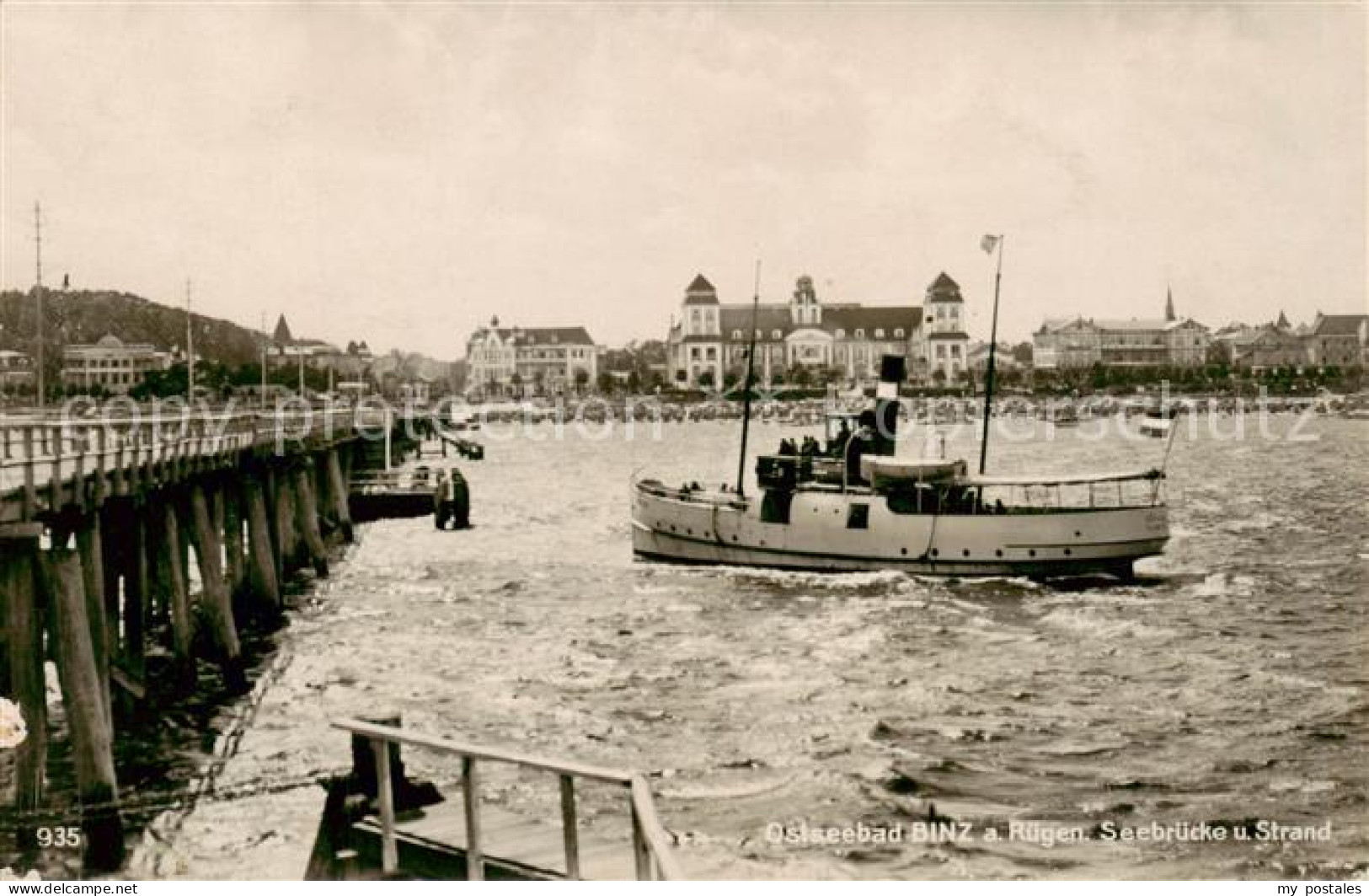 73817798 Binz Ruegen Seebruecke Und Strand Binz Ruegen - Sonstige & Ohne Zuordnung