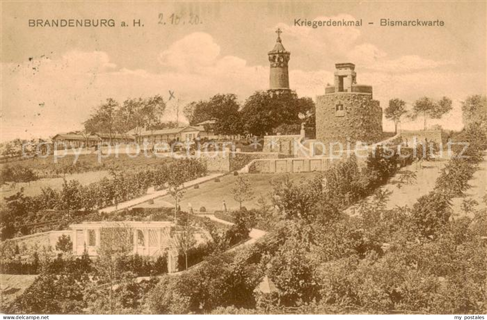 73817741 Brandenburg  Havel Kriegerdenkmal Bismarckwarte  - Brandenburg