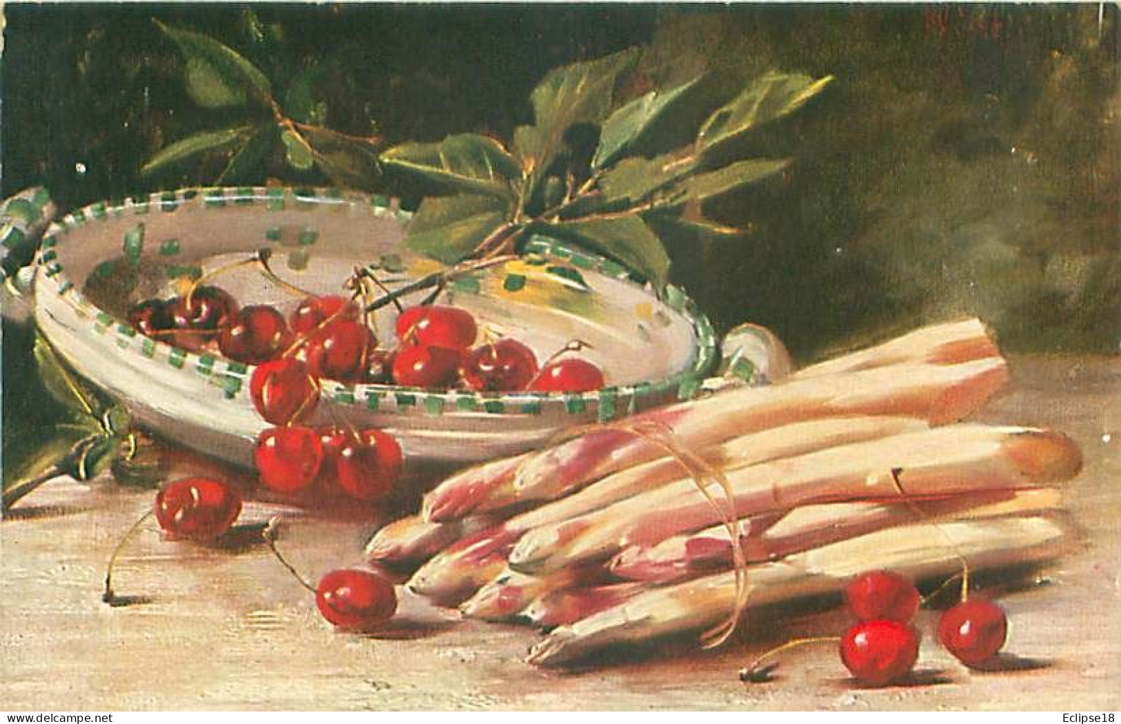 Illustrateur Italien - Nature Morte - Fruits Et Legumes   Q 2556 - Peintures & Tableaux