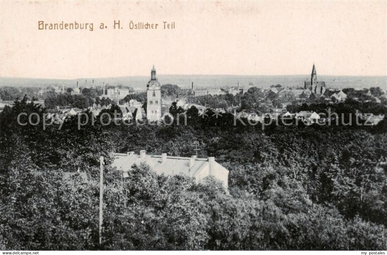 73817725 Brandenburg  Havel Stadtpanorama Oestlicher Teil  - Brandenburg