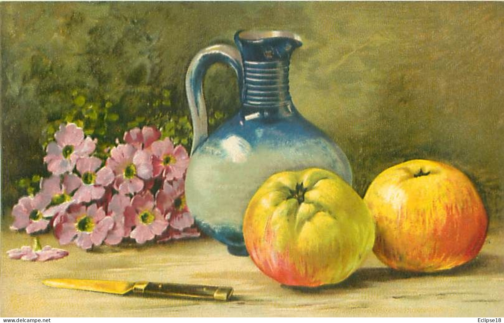 Illustrateur Italien - Nature Morte - Fruits Et Legumes   Q 2556 - Malerei & Gemälde