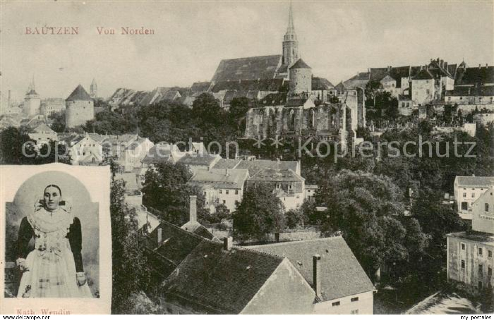 73817603 Bautzen Stadtansicht Mit Schloss Und Kirche Kath Wendin Bautzen - Bautzen