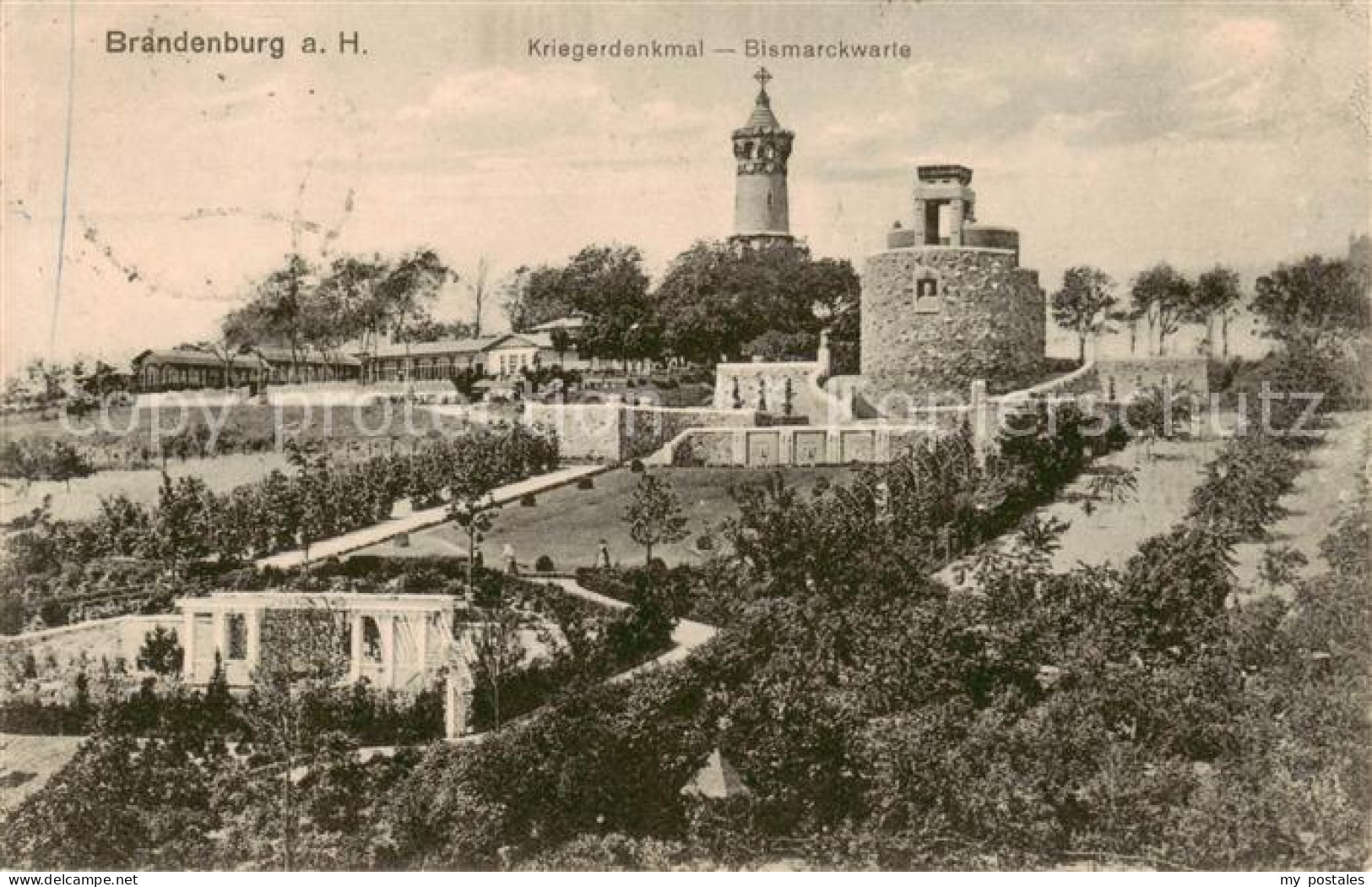 73817583 Brandenburg  Havel Kriegerdenkmal Bismarckwarte  - Brandenburg