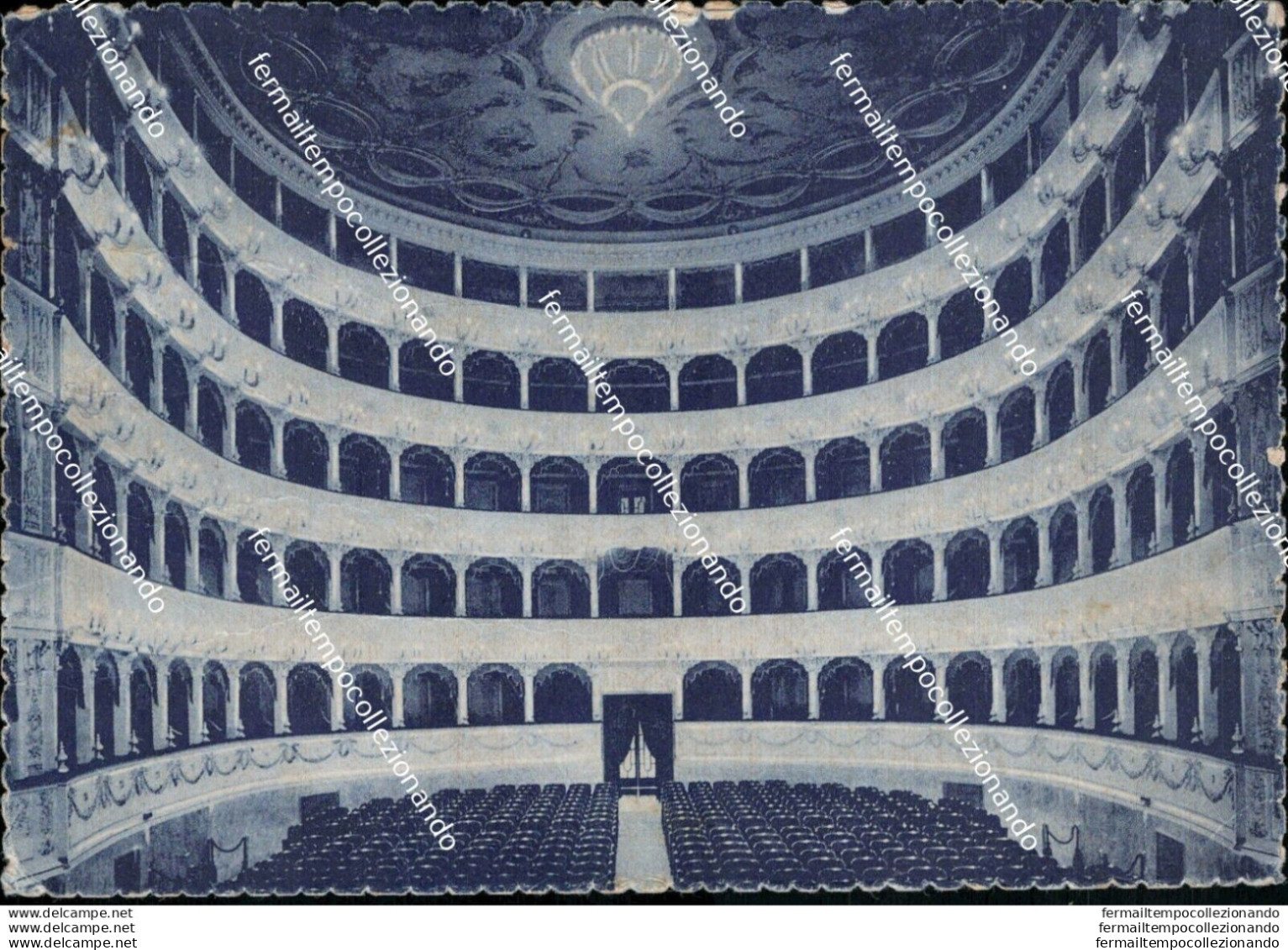 At344 Cartolina Pesaro Citta' Teatro Rossini - Pesaro