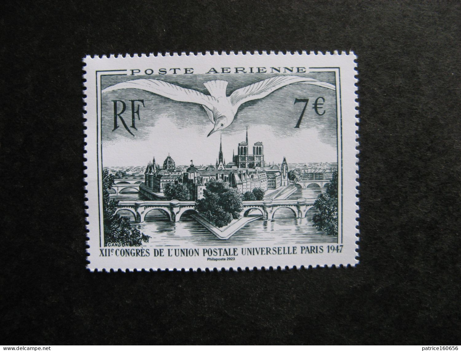 TB Timbre PA  " 12° Congrès De L'U.P.U. 1947",  émis Au Salon D'automne 2023, Neuf XX. - 1960-.... Mint/hinged