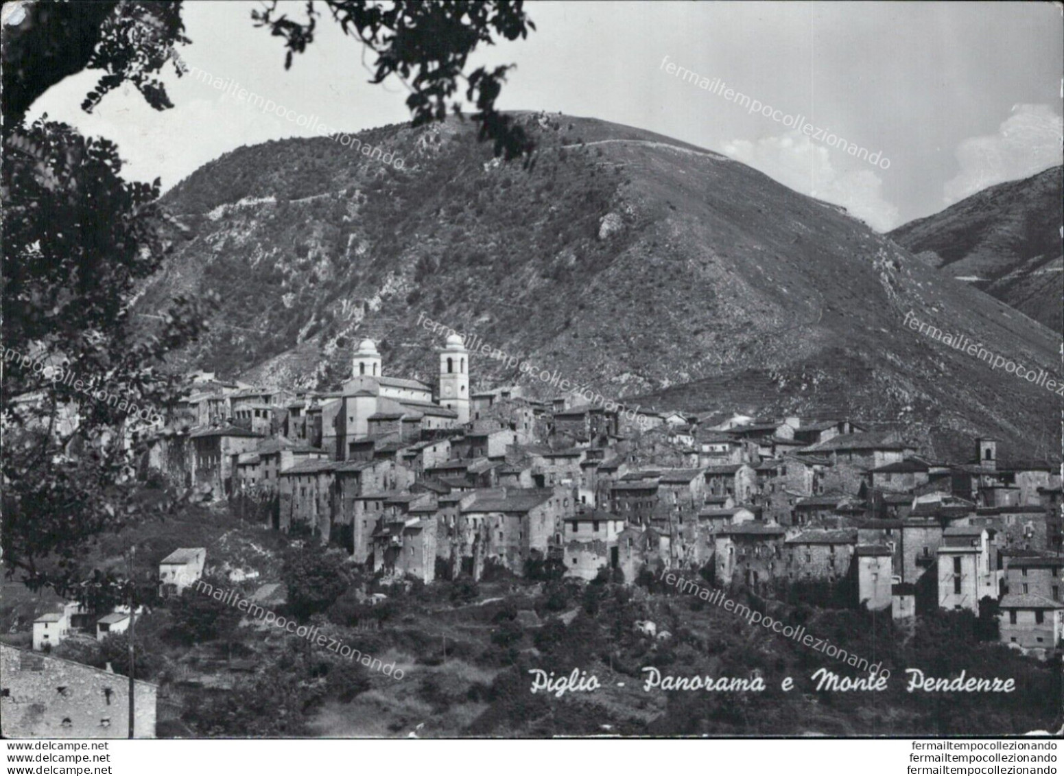 Ar515 Cartolina Piglio Panorama E Monte Pendenze Provincia Di Frosinone - Frosinone