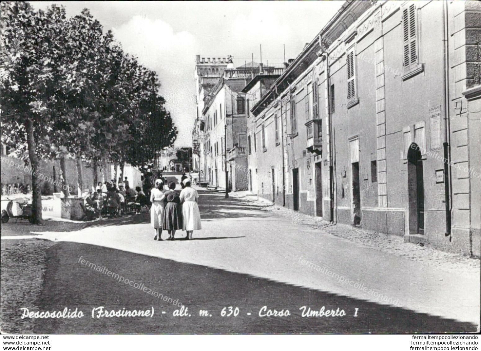 Al217 Cartolina Pescosolido Corso Umberto I Provincia Di  Frosinone - Frosinone