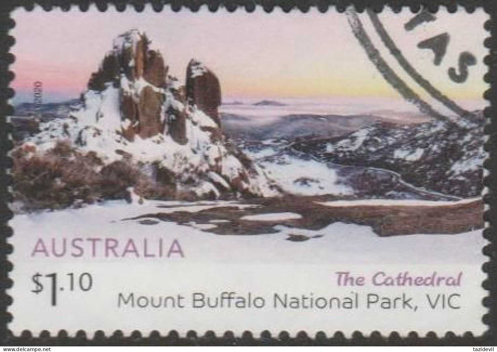 AUSTRALIA - USED 2020 $1.10 Australian Alps - The Cathedral, Mt. Buffalo National Park, Victoria - Gebraucht