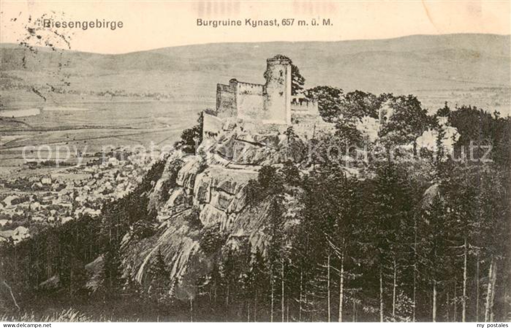 73817538 Riesengebirge_Krkonose_Karkonosze Burgruine Kynast - Tchéquie